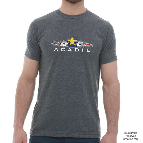 3541 - T-Shirt Acadien Unisexe adulte - Logo ¨Flammes¨