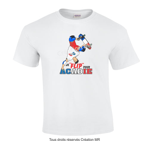 TLA45- T-SHIRT ACADIEN ADULTE UNISEXE