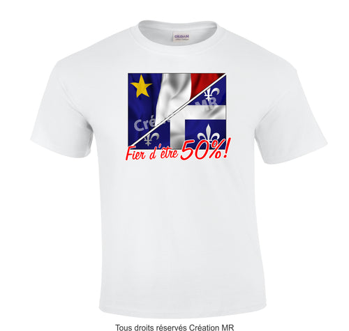 TLA50/50- T-SHIRT ACADIEN ADULTE UNISEXE