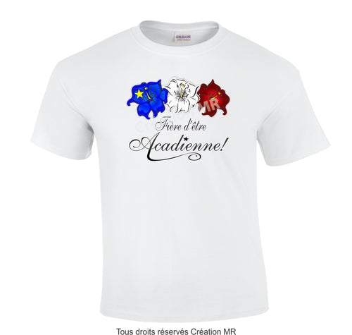 TLA66- T-SHIRT ACADIEN ADULTE UNISEXE