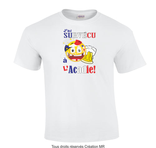 TLA69- T-SHIRT ACADIEN ADULTE UNISEXE
