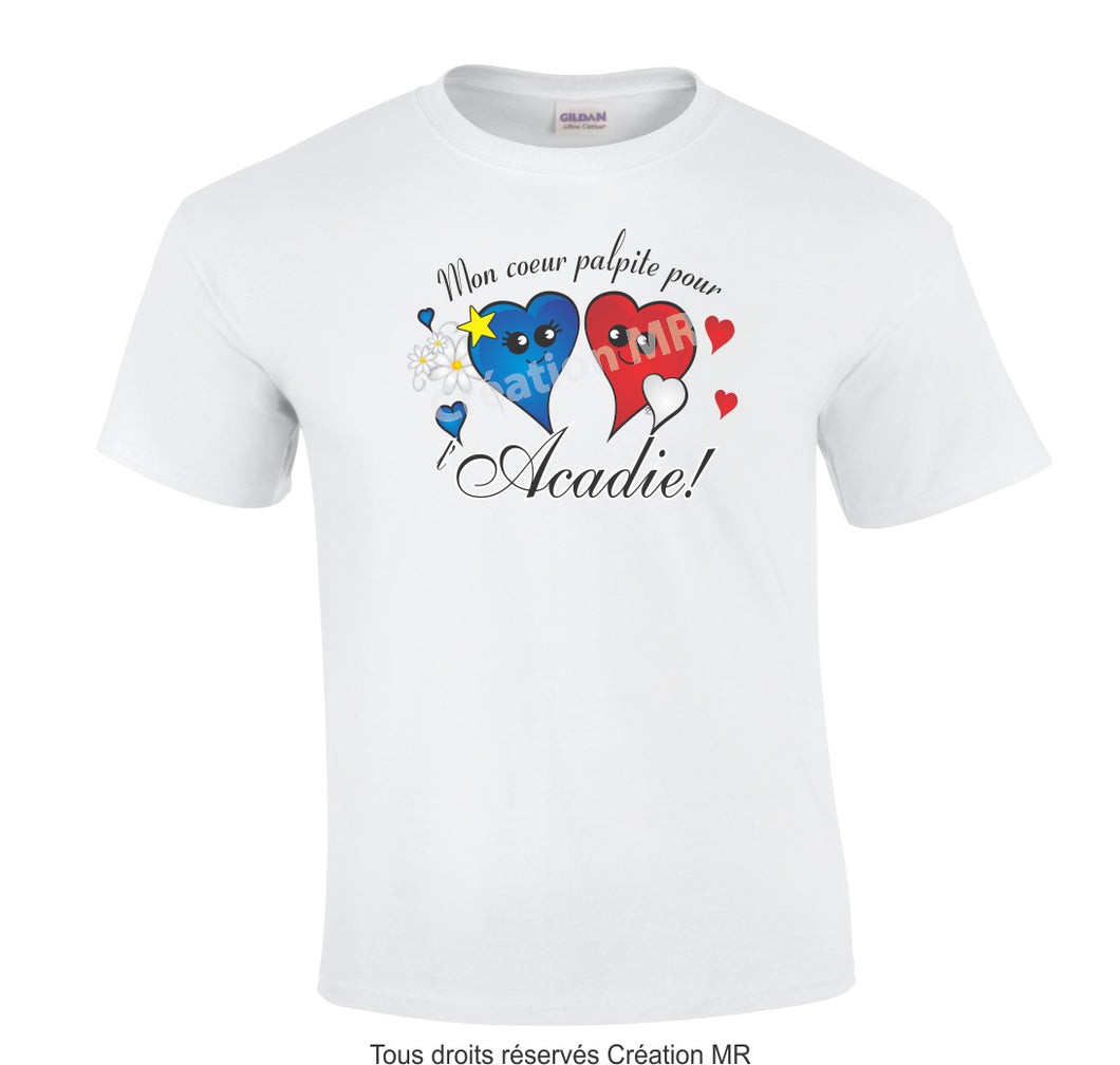 TLA70- T-SHIRT ACADIEN ADULTE UNISEXE