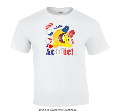 TLA71- T-SHIRT ACADIEN ADULTE UNISEXE