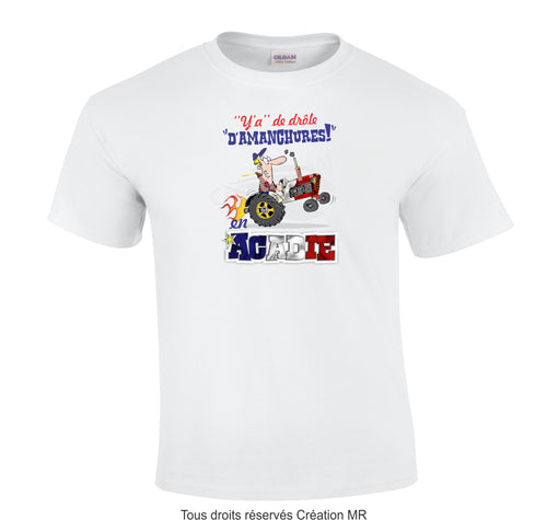TLA74- T-SHIRT ACADIEN ADULTE UNISEXE