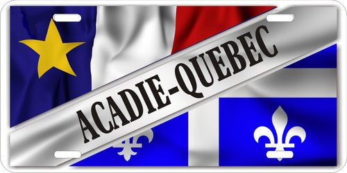 P21 - Plaque Auto Acadie-Quebec