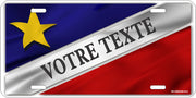 P8P - Plaque Auto Acadienne personnalisée