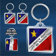 PC5P - Porte-clés personnalisé à votre nom de famille