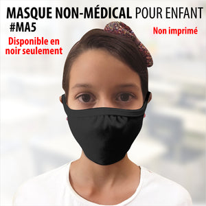 MA5- Enfant / Masque Non-Médical noir